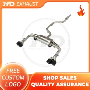 HMD Hot Sale Stainless Steel Exhaust System High Performance Catback For Audi A3 Auto Modification Electronic Valve With Muffler