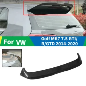 For VW Golf MK7 7.5 GTI/R/GTD 2014-2020 Rear Trunk Spoiler Wing Lip Rear Roof Wings Diffuser Tail Fin Cars Accessories Body kits