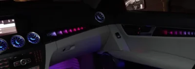 Car starry sky/magic lamp interior ambient light decorative lighting suitable for C-Class w204 2010-2014 - immagine 2