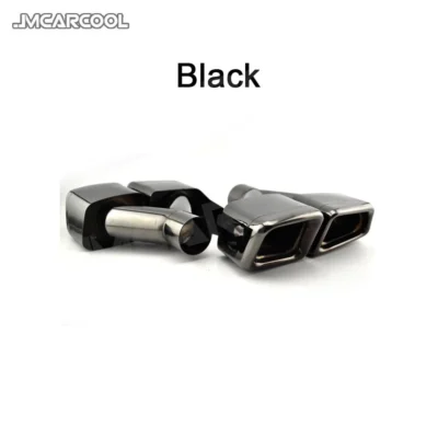 Stainless Steel Rear Bumper Exhaust Tips Muffler Decoration for Benz W212 W205 W204 CLS Class W218 Four Outlet Pipe Tips - immagine 5