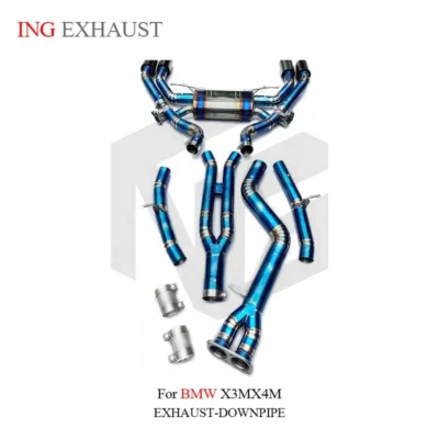 ING Titanium Alloy for BMW X3M X4M Catback Exhaust Pipe Muffler With Valves High Quality Auto Performance Tuning Parts - Image 6