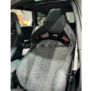 Car Luxury Sport Racing Seat Custom Carbon Fiber Panel Leather Cover Bucket Upgrade RS Seats for Audi A3 A4 A5 A6 A7 Q3 Q5 Q7 Q8