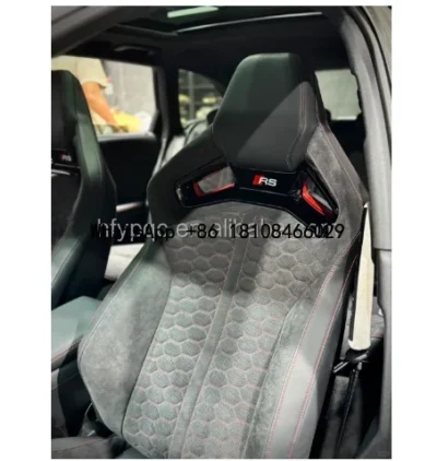 Car Luxury Sport Racing Seat Custom Carbon Fiber Panel Leather Cover Bucket Upgrade RS Seats for Audi A3 A4 A5 A6 A7 Q3 Q5 Q7 Q8