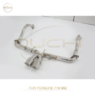 OUCHI Stainless Steel Vales Exhaust Catback For Porsche 718 Cayman/Boxster 982 T 2016-2020 2.0T Without Muffler Auto Performance - immagine 2