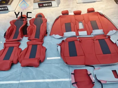 YLC bmw X3 X5 X6 M3 M5 M6 Series Upgrade M Car Interior Accessories Sports Racing Bucket Seat Custom Leather Cover and Sponge - immagine 4