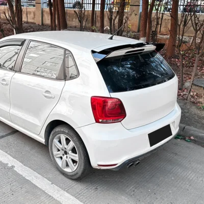 For Volkswagen Polo Oettinger MK5 6R 6C 2009-2017 Rear Trunk Spoiler Wing Auto Parts Lip Diffuser Tail Fin Accessories Body Kits - immagine 4