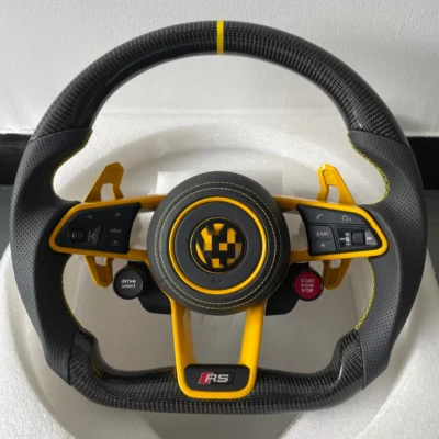 Sports Style Car Steering Wheel for VGolf 7.5 GTI MK7 Polo GTS GTD GTE R Passat CC R-Line Carbon Fiber Steering Wheel - immagine 5