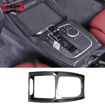 Dry Carbon Fiber Car Interior Kit Center Console Side Trim Strips Trims Accessories For BMW X3M F97 X4M F98 lci Body Kit - immagine 2
