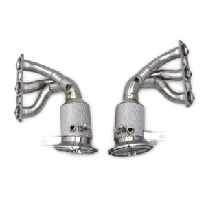 Auto Catted Manifold Header For Porsche 911 992 Carrera GT3 4.0 2017-2024 Engine High Flow Catalyst Downpipe Header Race Exhaust
