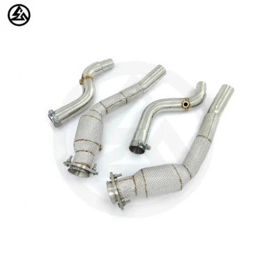ODM Downpipe with Catalyst for Jaguar F-type F-pace 3.0T Exhaust Pipe - Image 3