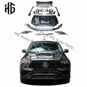 New Arrival TC Style Dry Carbon Fiber Front Bumper Canards Lip Rear Diffuser Car Spoiler Parts For Mercedes Gle 63 Coupe W167