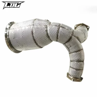 Downpipe For AUDI A8 C8 3.0T 2018-2022 High Flow Catted Downpipe Exhaust Downpipe Exhaust Pipe - Image 3