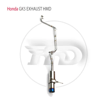 HMD Stainless Steel Exhaust System Performance Catback for Honda Jazz GK5 Auto Accesorios Electronic Valve Muffler - immagine 4