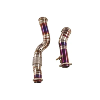 ING Titanium Alloy for BMW M3 M4 G80 G82 Downpipe Exhaust Pipe System High Quality Auto Performance Tuning Parts