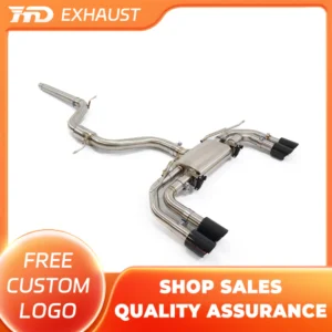 HMD Hot Sale Stainless Steel Exhaust System Performance Catback For VW Golf MK7 GTI 2.0T Auto Modified Valve Muffler