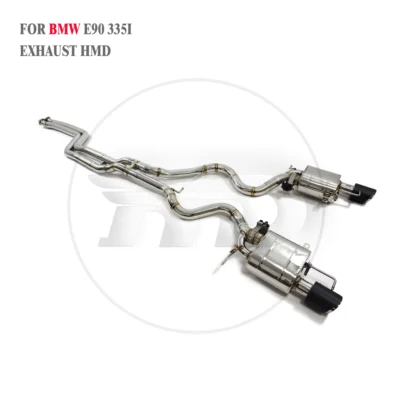 HMD Middle Tail Full Exhaust Catback For BMW E90 335i Auto Parts Muffler With Electronic Valve Stainless Steel - immagine 3