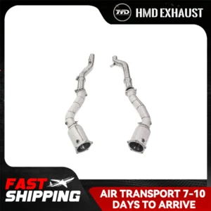 HMD Exhaust System Stainless Steel Performance for Porsche Cayenne Turbo 958.1 4.8T resonant tube+Downspout