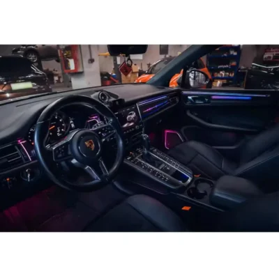 For Car Lighting System 64 Colors Interior Atmosphere Light Ambient Light For Porsche Macan 2014-2025 - immagine 5