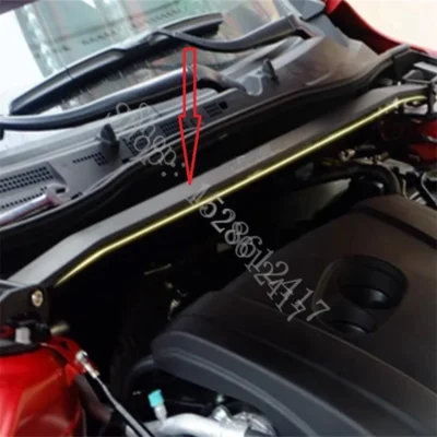 For Toyota RAVR 2009 2010~2024 Engine hood anti roll stability and fixed top bar aluminum alloy balance bar front link - immagine 2