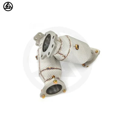 Catted Downpipe Exhaust for Chevrolet Corvette C8 C8 6.2L 2019+ Header Tuning Exhaust System With Heat Shield - Image 6