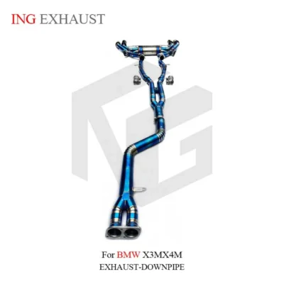 ING Titanium Alloy for BMW X3M X4M Catback Exhaust Pipe Muffler With Valves High Quality Auto Performance Tuning Parts - Image 2
