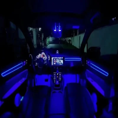 Car LED Atmosphere Light Automotive Interior Light Strip For Porsche Cayenne 2018-2022 Panel Light Guide Strip APP Control - immagine 2