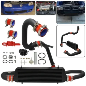 1998-2005 VW Golf GTI/Jetta GL/GLS/GLI 1.8T MKIV Aluminum Front Intercooler Kit + BOV Turbo Upgrade