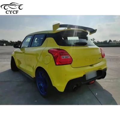 For Suzuki Swift Sports ZC33S Series Carbon fiber spoiler Tail fins wing rear bumper diffuser rear lip front diffuser Front lip - immagine 3
