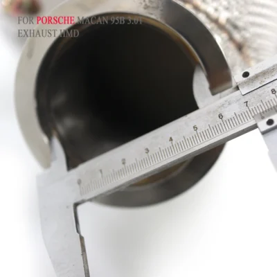 NO FAULT LIGHT Downpipe For Porsche Macan 95B 3.0T Stainless Steel Exhaust System Heat Shield HMD ﻿ - immagine 2