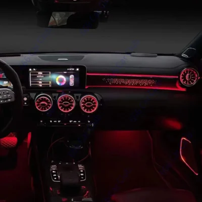 64 Colours Ambient Light for Mercedes Benz W177 W118 W247 A/B/CLA/GLA/GLB Class RGB LED Air Vents Car Door Seats Decorative Lamp - immagine 5