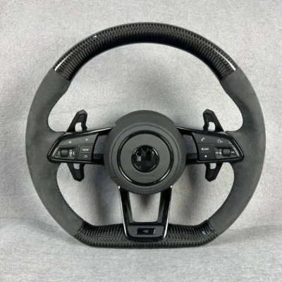 Sports Style Car Steering Wheel for VGolf 7.5 GTI MK7 Polo GTS GTD GTE R Passat CC R-Line Carbon Fiber Steering Wheel - immagine 3