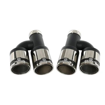 Car Universal Dual Pipe Exhaust Muffler 304 Stainless Steel Carbon Fiber Remus Sport Exhaust Tip for Car Modification