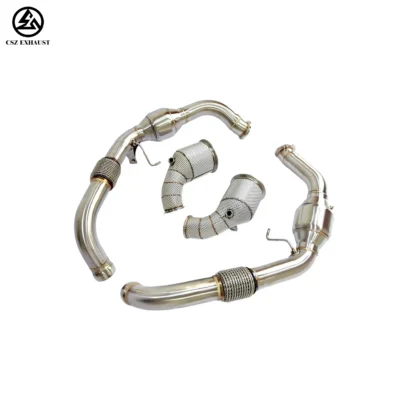 Factory Price No Check Engine Light Front Pipe Catted Downpipe for Porsche Panamera 971 2.9TT 2019-2024 Downpipe Front Pipe - immagine 5