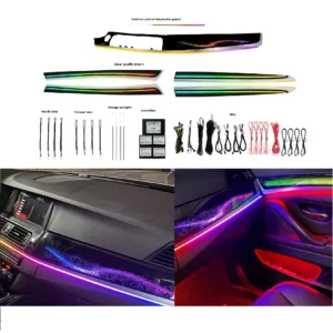 For For BMW 5 Series F10 F11 F18 2011-2017 Car Neon Interior Door Atmosphere Light Decoration Fantasy Lighting Version