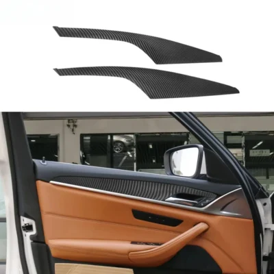 Car Pre- Preg Carbon Fiber Full Set Interior for Car Dashboard Cover Panels for BMW 5 Series G30 9PCS - immagine 5