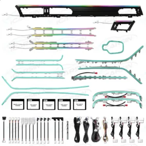 Full Set Car Interior Ambient Lighting for Audi A6 A7 C8 2019+ Upgrade Light Kit Dashboard Center Console Door Trim