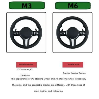 M Sports Car Steering Wheel For BMW M3 M5 X5 X6 X5M X6M E90 E60 E46 E81 E82 E87 E88 E89 E91 E92 E93 E61 E84 E70 E72 E71 E92 E93 - Image 6