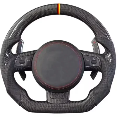 2025 for A4 A5 A6 A7 S3 S4 S5 RS3 RS4 RS5 TT Carbon Fiber LED Sport Car Steering Wheel Retrofit Upgrade to Sports Wheel - immagine 3