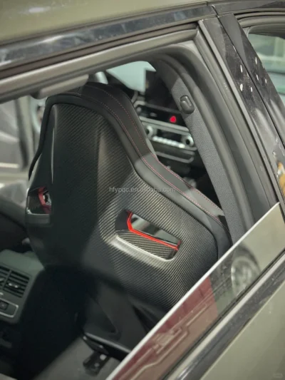 Car Luxury Sport Racing Seat Custom Carbon Fiber Panel Leather Cover Bucket Upgrade RS Seats for Audi A3 A4 A5 A6 A7 Q3 Q5 Q7 Q8 - Image 2