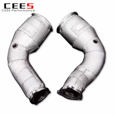 CEES 304 High Flow Catted Downpipe For AUDI RS4 2.9T 2019 - 2022 High Performance Exhaust Downpipe - Image 6