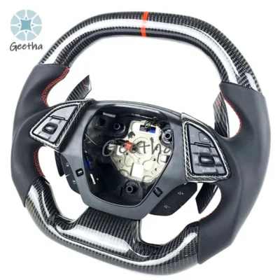 Car Interior Accessories Carbon Fiber Steering Wheel for Chevrolet CARoss2016 2017 2018 2019 2020 Body kit bumper - immagine 3