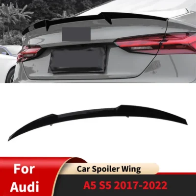 For Audi A5 S5 2017-2022 Car Spoiler Wing Parts Rear Trunk Diffuser Wings Guard Protector Cover Accessories Body Kits Tuning