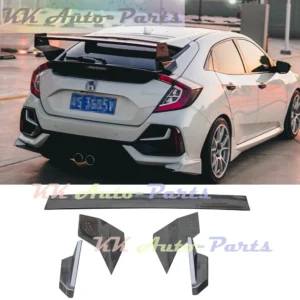 Carbon Fiber Rear Trunk Spoiler Lip GT Wing For Honda Civic 10TH FK7 FK8 Hatchback 5 Door 2016-2021