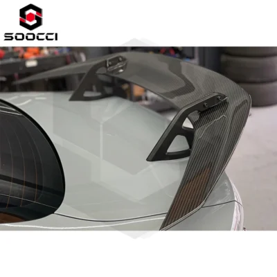 Dry Carbon Fiber AD Style Rear Spoiler for BMW G80 M3 G82 G83 M4 Trunk Lip Swan Neck Wing Splitter Diffuser Body Kit - immagine 5