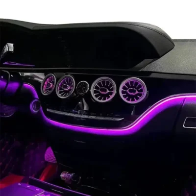 Old to new upgrade for Mercedes benz S class W221 2006-2012 to W222 Car Ambient Light Auto Interior lighting system 64 colors