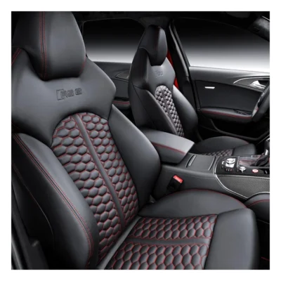 A3 A4 A5 A6 A7 A8 Q3 Q5 Q7 carbon fiber bucket seat For all Audi to RS Car accessories racing sports seats custom leather design - immagine 3