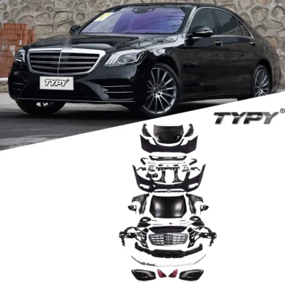 Car Styling Bodykit Assembly For Benz S-Class W221 bodykit 2006-2012 Upgrade Modified To NEW Benz W222 2018 Styling bodykit
