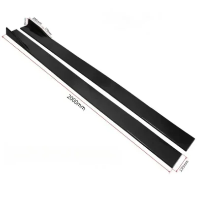 Car Exterior Lower Side Splitter Diffuser Winglet Side Wing Bumper Lip For Volkswagen Golf 7 7.5 MK7/7.5 R GTI R-Line 2013-2019 - immagine 6