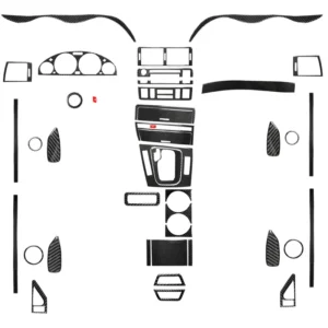 BYMTM Car carbon fiber interior decoration sticker product patch board For BMW 3 Series E46