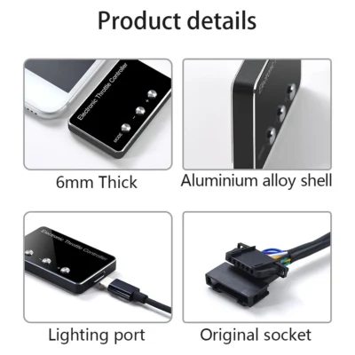 Throttle Controller Sprint Booster Chip Tuning Fuel Pedal Electronic Commander 9 Drive Modes Racing for Nissan NP300 2004-2015 - immagine 5